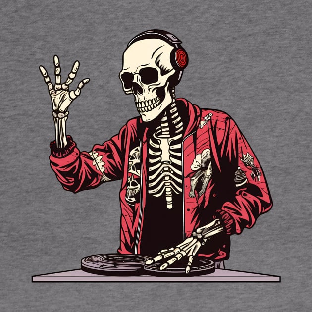 DJ Skeleton by Acid_rain